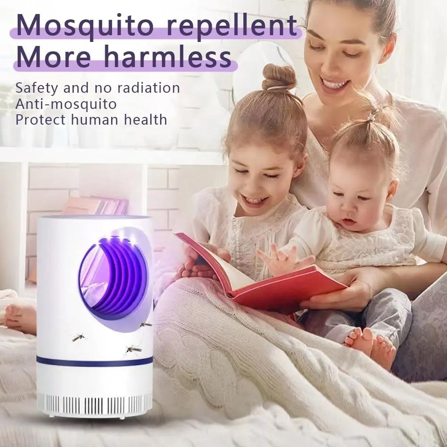 Electronic LED Mosquito Killer Lamp | Eco Friendly Indoor & Outdoor (Suction Trap)