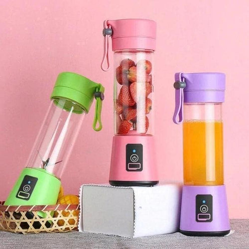 6 Blade USB Rechargeable Portable Juicer Blender Heavy Quality– 380ml