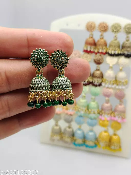 Jhumki Earrings Combo (Pack of 12)