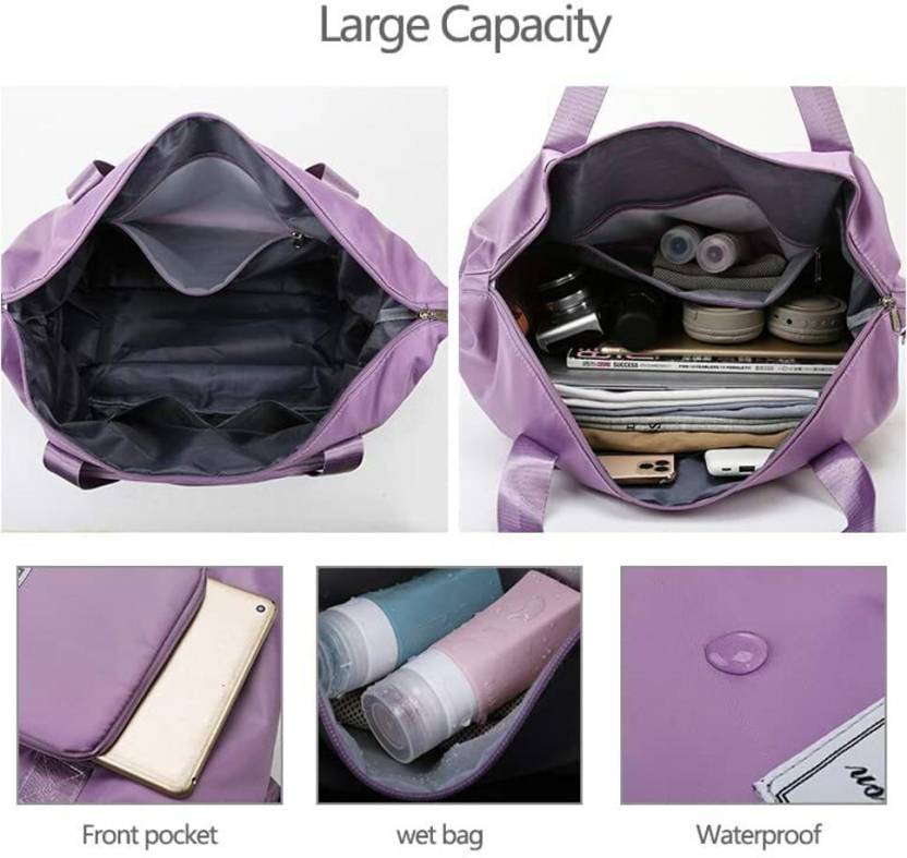 Foldable Polyester Waterproof Large Capacity Storage & Travel Duffel Bags