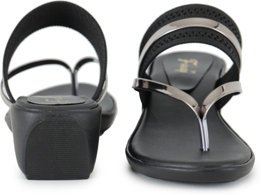 Premium Quality Gun Metal Ladies Comfortable Wedges Sandal for Women's & Girl⭐