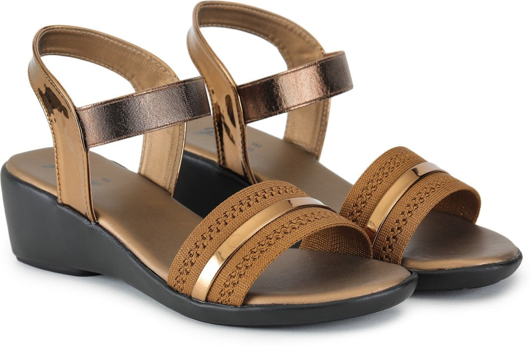 New Premium Quality Gun Metal Ladies Comfortable Wedges Sandal for Women's & Girl⭐