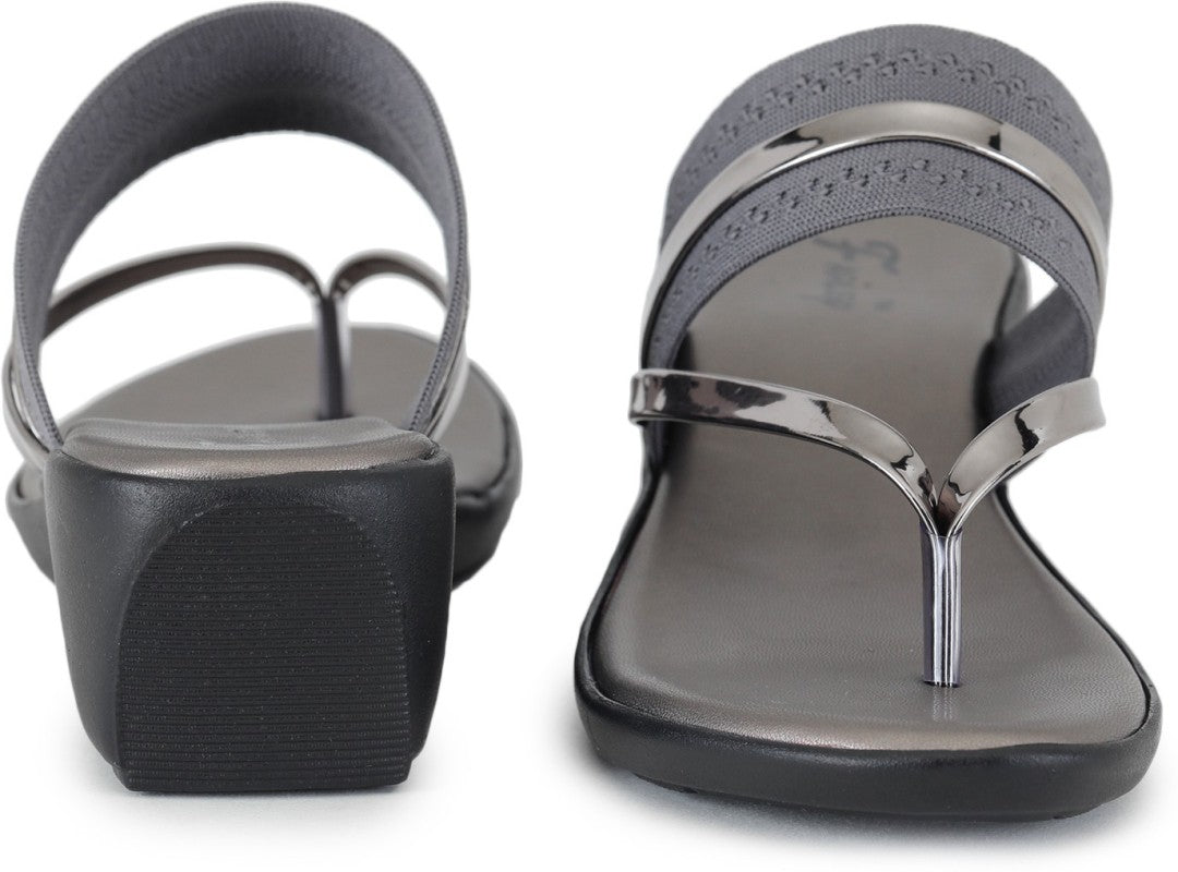 Premium Quality Gun Metal Ladies Comfortable Wedges Sandal for Women's & Girl⭐