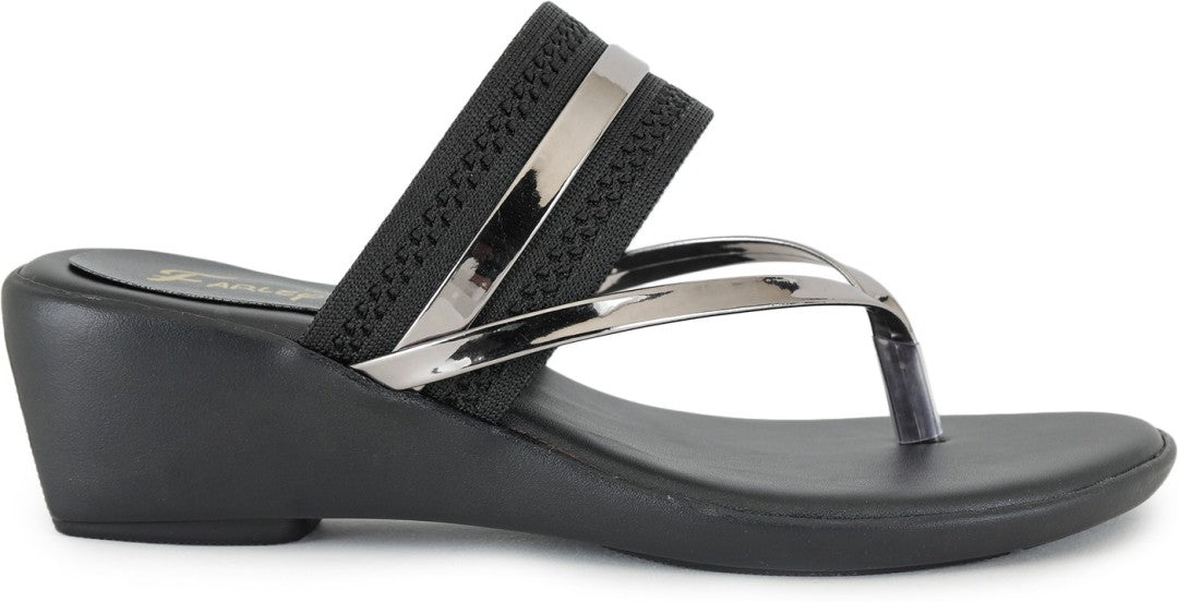 Premium Quality Gun Metal Ladies Comfortable Wedges Sandal for Women's & Girl⭐