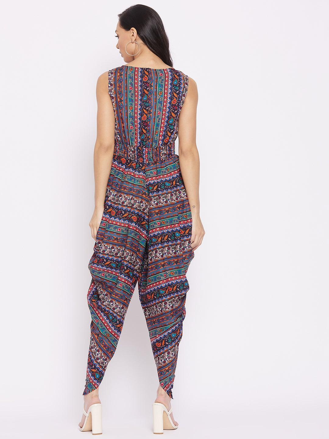 Fashionable Indo-Western style owl printed jumpsuits For Women & Girls