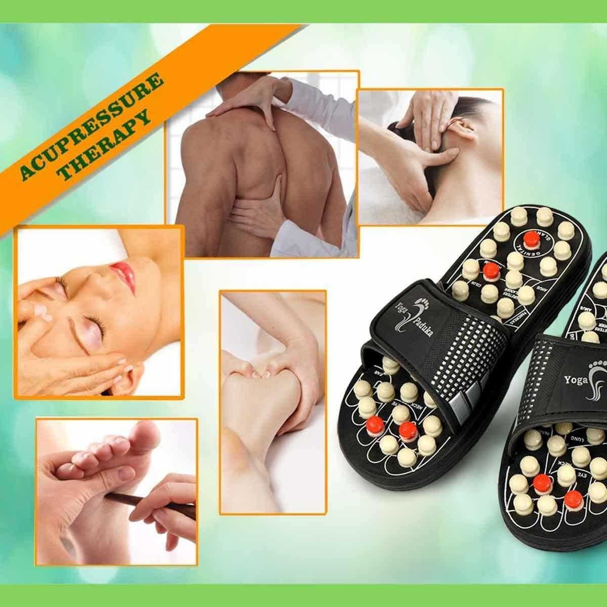 CharanPaduka™ Acupressure Foot Relaxer Massager Slipper/ YogaPaduka