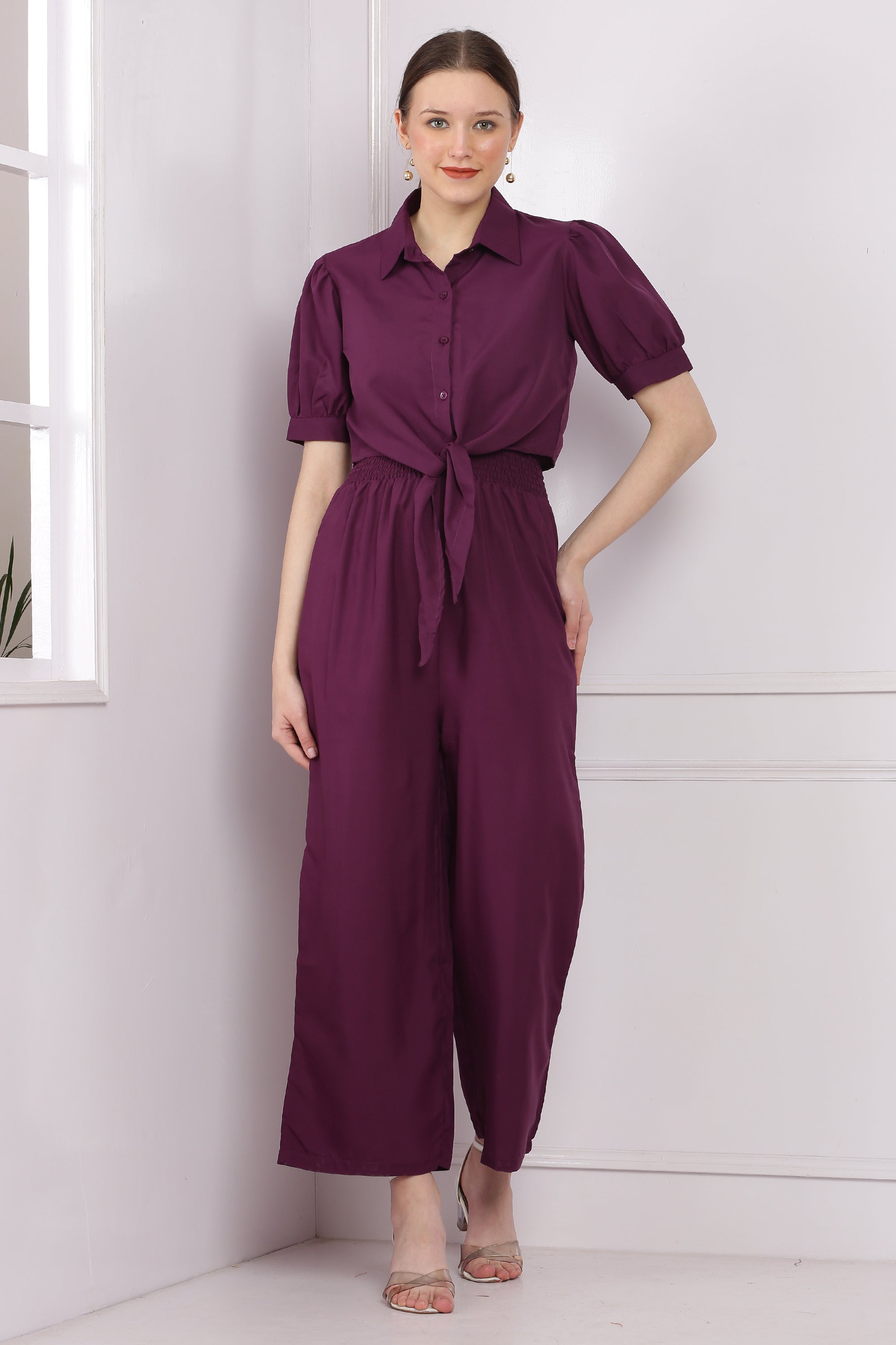 BRANDED SOLID 2 - Piece Jumpsuits For Women & Girls