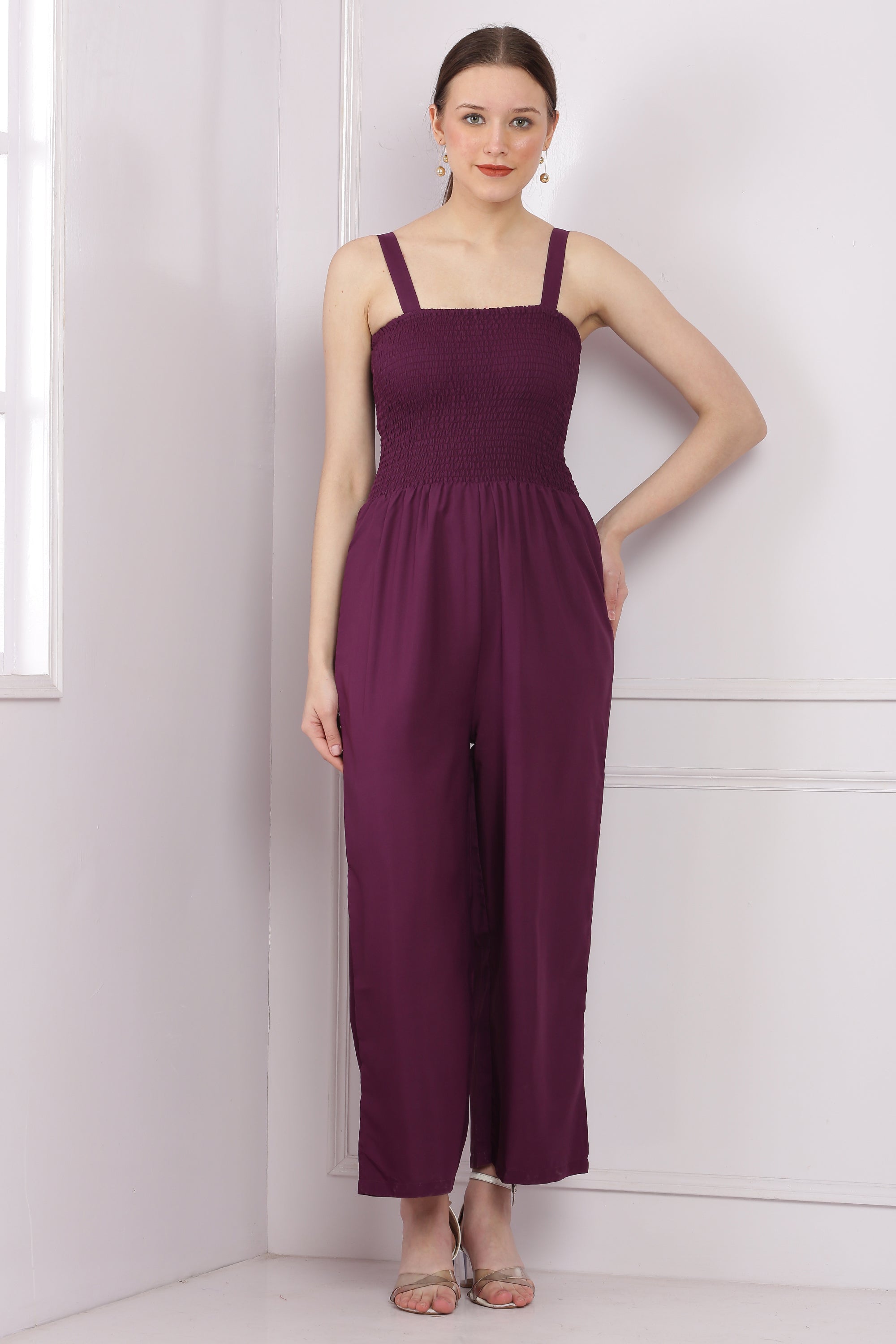 BRANDED SOLID 2 - Piece Jumpsuits For Women & Girls