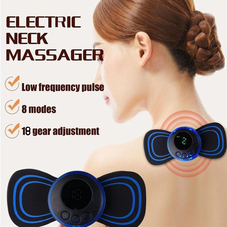 Pain Relief & Fat Burner Portable (8 in 1) Rechargeable Full Body Massager for Pain Relief, butterfly mini massager, ems massager, neck massager for cervical pain, mini massager, For Shoulder, Arms, Legs For (Man & Women)