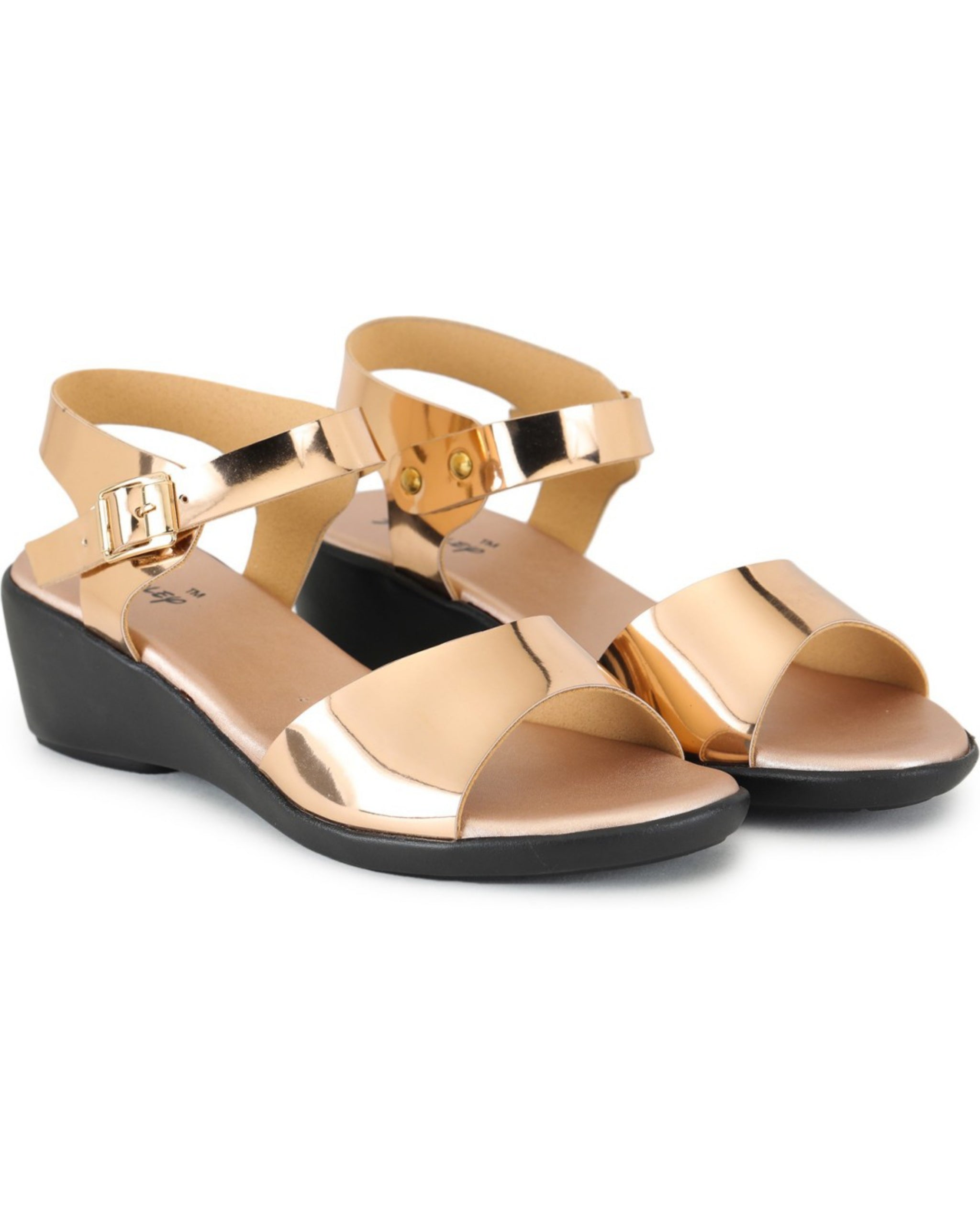 Premium Quality Gun Metal Ladies Comfortable Wedges Sandal for Women's & Girl⭐