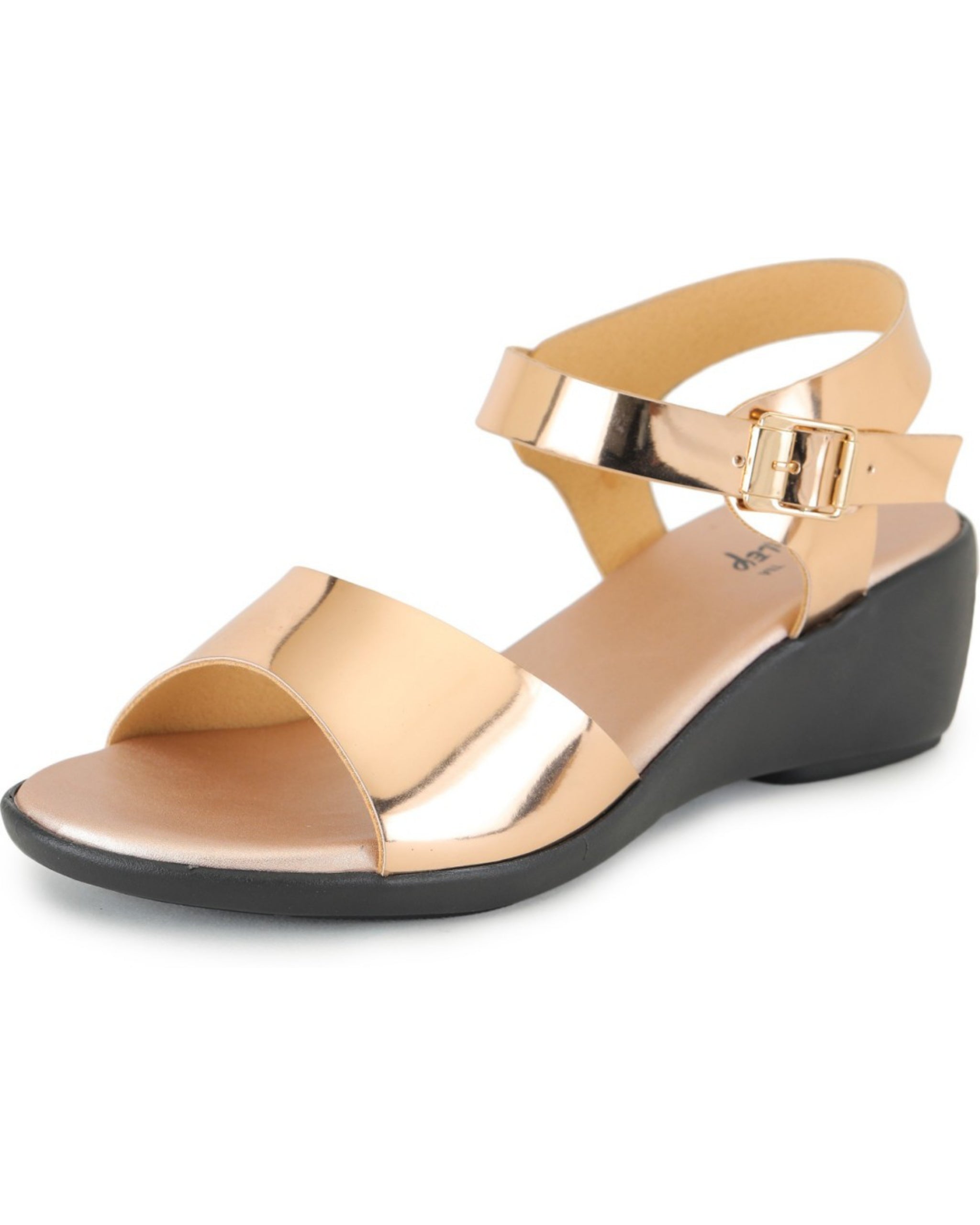 Premium Quality Gun Metal Ladies Comfortable Wedges Sandal for Women's & Girl⭐