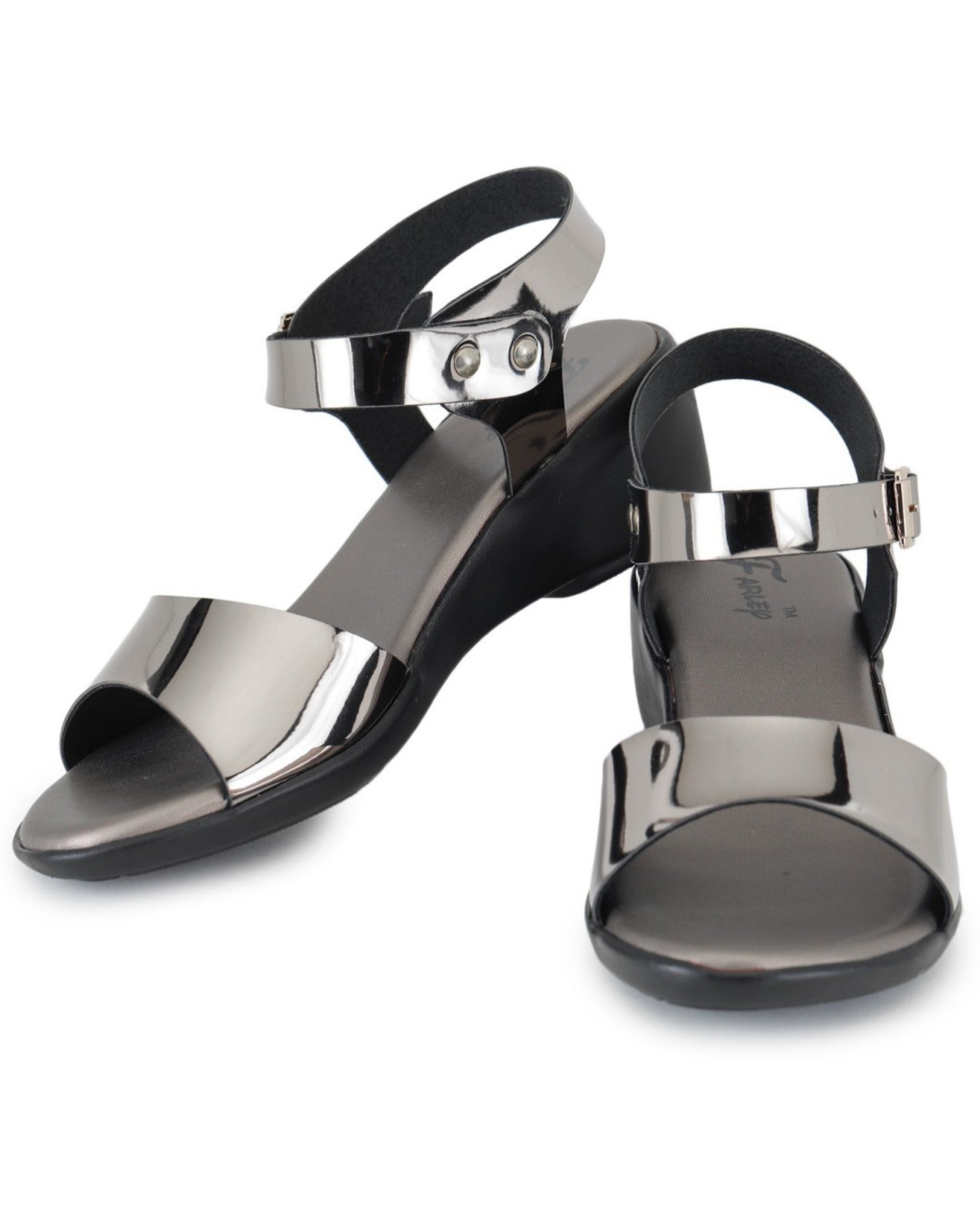 Premium Quality Gun Metal Ladies Comfortable Wedges Sandal for Women's & Girl⭐