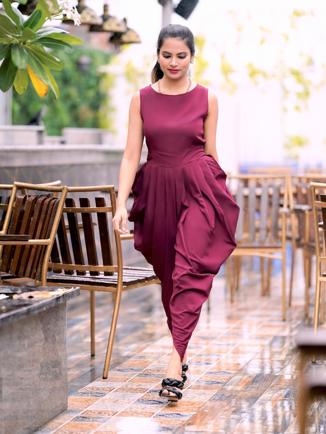 Classy Dhoti jumpsuit, stylish jumpsuit, one piece dress, stylish dress