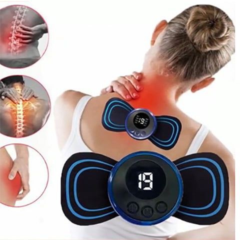 Pain Relief & Fat Burner Portable (8 in 1) Rechargeable Full Body Massager for Pain Relief, butterfly mini massager, ems massager, neck massager for cervical pain, mini massager, For Shoulder, Arms, Legs For (Man & Women)