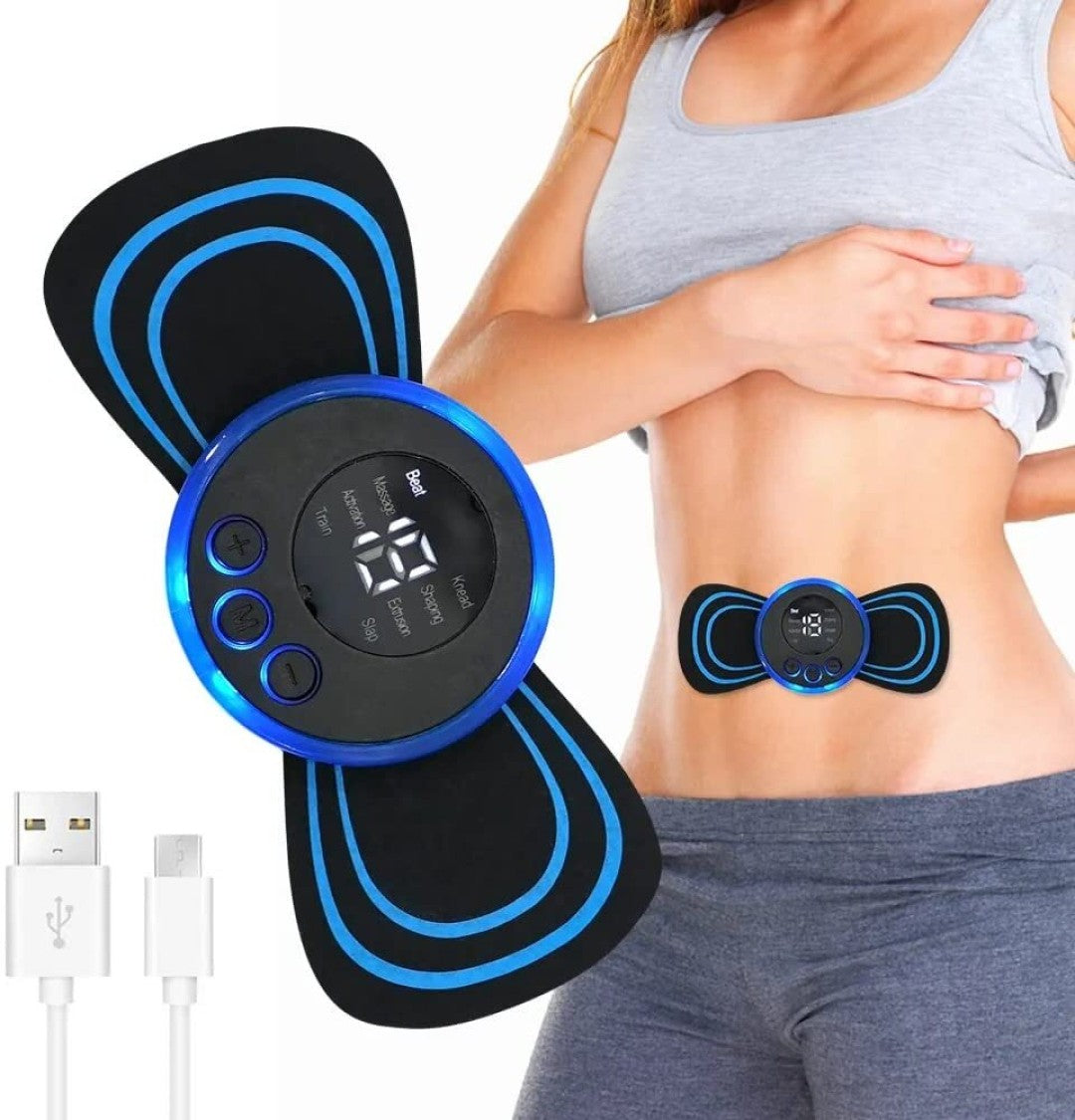 Pain Relief & Fat Burner Portable (8 in 1) Rechargeable Full Body Massager for Pain Relief, butterfly mini massager, ems massager, neck massager for cervical pain, mini massager, For Shoulder, Arms, Legs For (Man & Women)